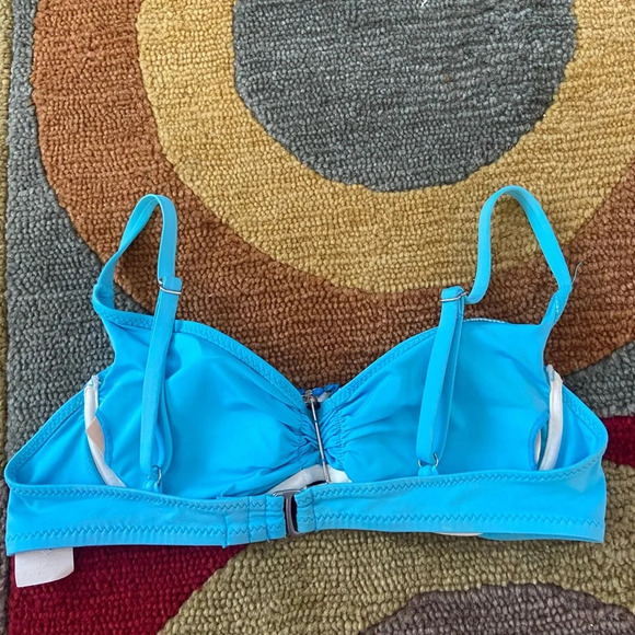 Becca by Rebecca Virtue Aqua Blue Bralette Bikini Swim Top M - Picture 6 of 10